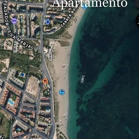 Sunnybeach Apartment mit direktem Strandzugang Dénia Exterior foto
